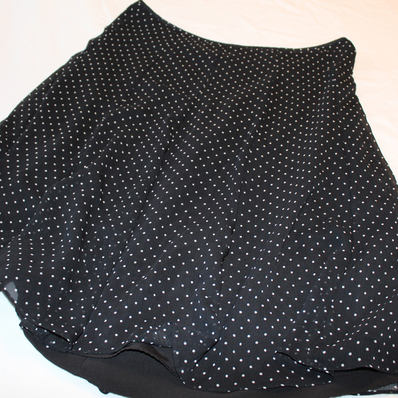liz & co. Dresses & Skirts - Liz & Co Polka Dot Skirt Size 14